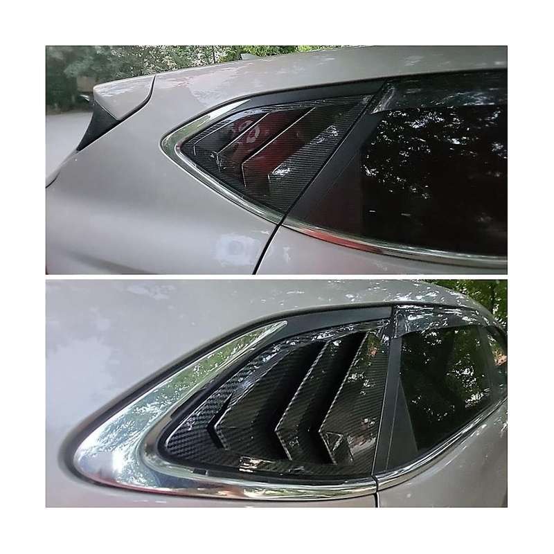 Rear Side Window Louvers Scoop Shades Panel Trim Accessories for 2016-2020 - Abs Carbon Fiber