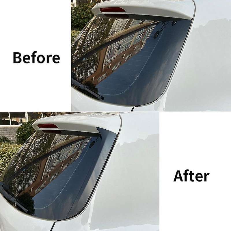 Rear Side Wing Roof Spoiler Stickers Trim Cover Gloss Black for MK1 2007-2016