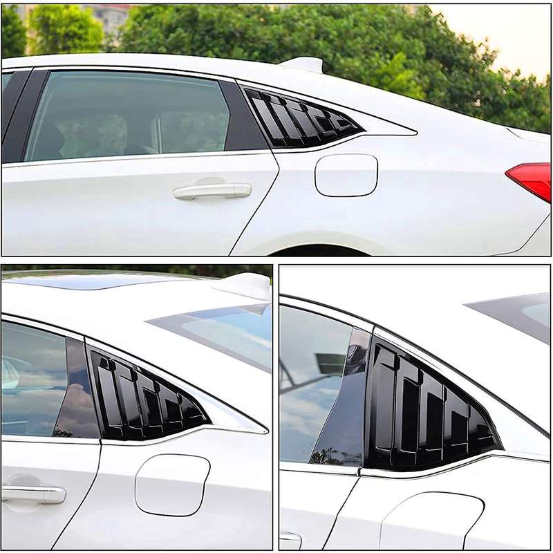 Rear Side Window Louvers,Scoop Louvers Cover Blinds Decoration for Accord 2020 2019 2018 Accessories