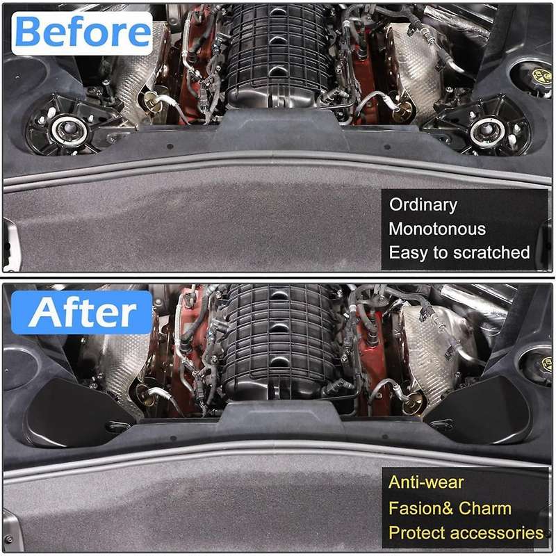 Rear Strut Tower Cover for C8 2020-2024, Engine Bay Rear Shock Absorbing Tower Protection