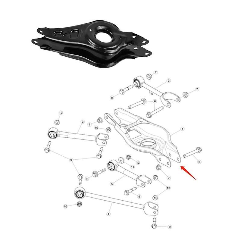 Rear Suspension Control Arm Upper Control Arm for Model Y 2017-2020 1044451-00-f 1044451-00-g