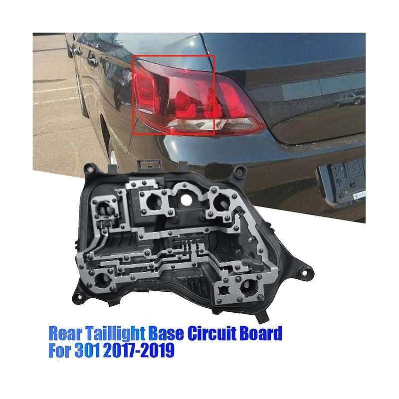 Rear Taillight Base Circuit Board Left for 301 2017-2019 Car Brake Tail Lamp Socket Holder Bulb Bas