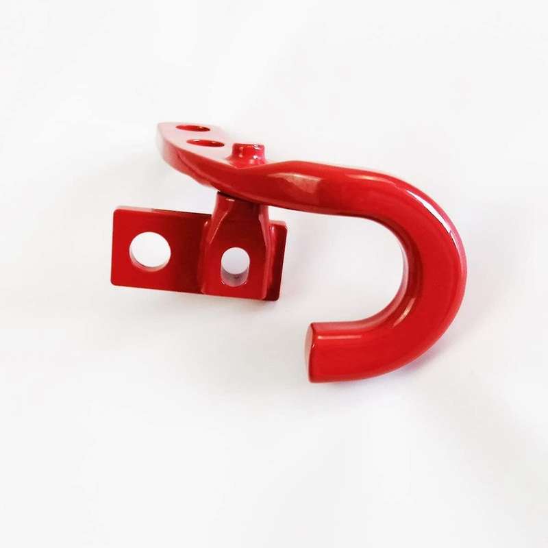 Rear Towing Hook Trailer Hitch Receiver for JL JLU 2018 2019 2020 2021 (Red)