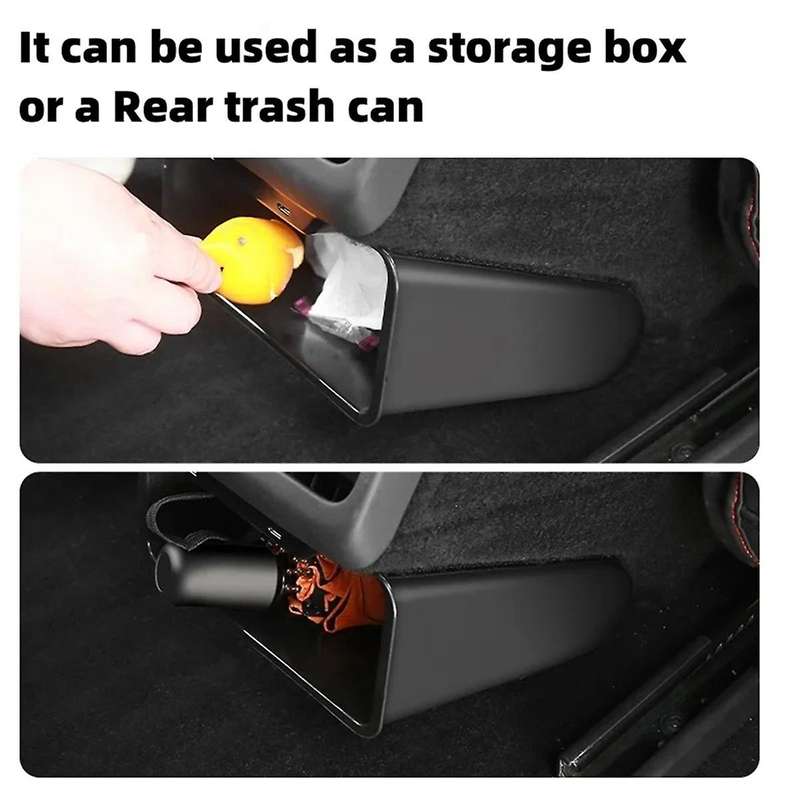 Rear Trash Can for 2024, Rear Center Console Organizer Rear Seat Storage Box Model 3 Accessories