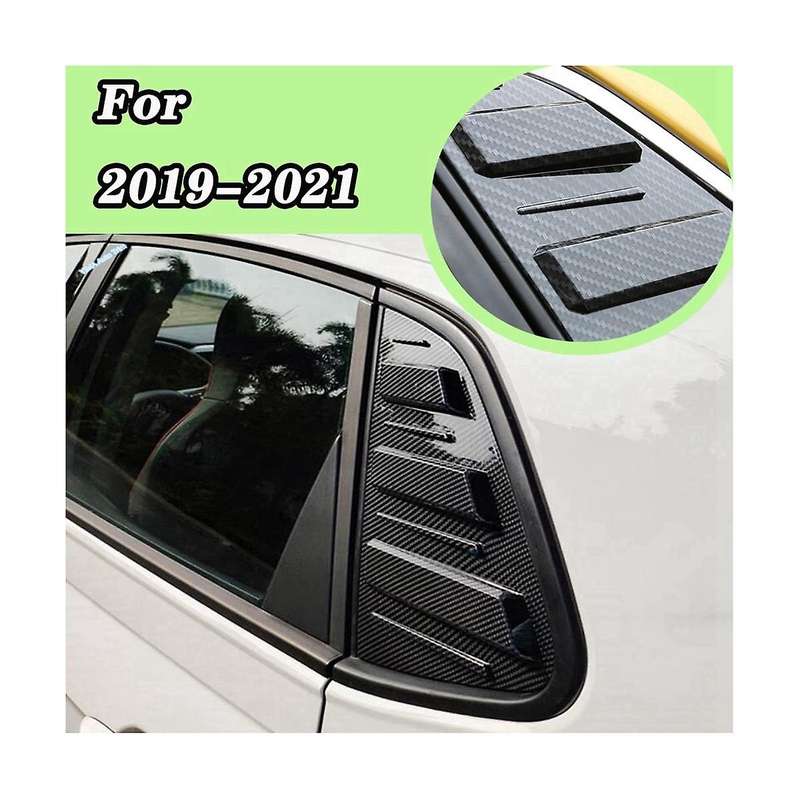 Rear Triangle Window Decoration Sticker Rear Side Glass Shutter Car for Plus 2019-2021