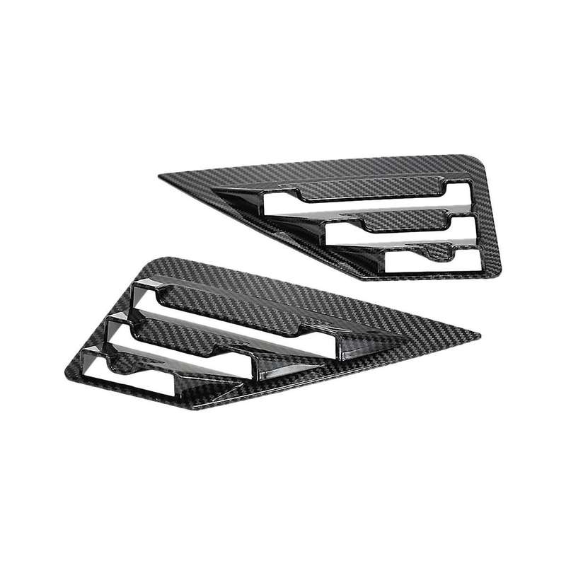 Rear Triangle Window Shutter Trim Rear Triangle Bright Strip Patch Car for 2016-2019