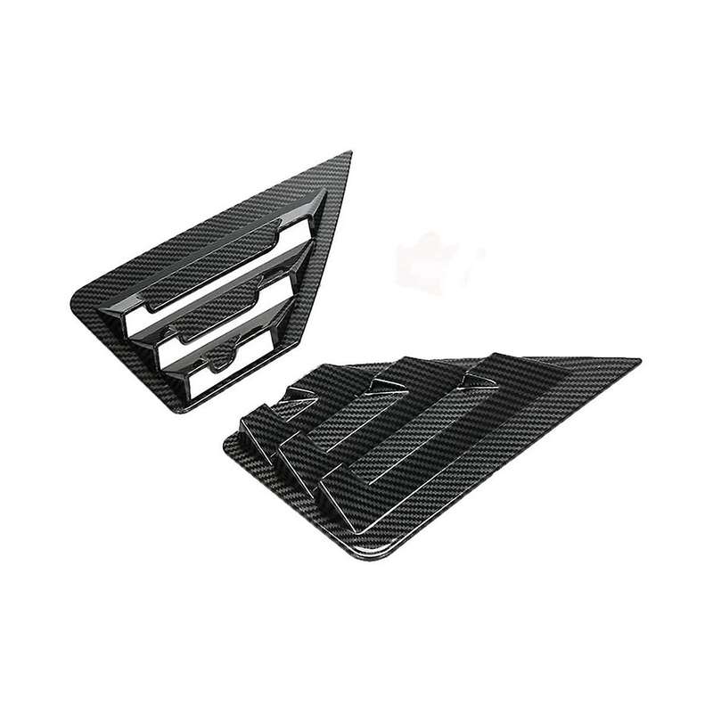 Rear Triangle Window Shutter Trim Rear Triangle Bright Strip Patch Car for 2016-2019