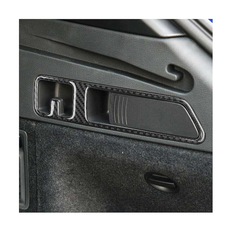 Rear Trunk Hook Panel Cover Trim Frame Sticker Decoration Carbon Fiber for Q5 2018-2023 Interior Ac