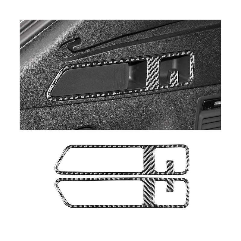 Rear Trunk Hook Panel Cover Trim Frame Sticker Decoration Carbon Fiber for Q5 2018-2023 Interior Ac