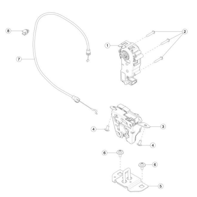 Rear Trunk Liftgate Lid Lock 1003549-00-D for Model S 2012-2021 Cinching Latch Actuator Motor 10035