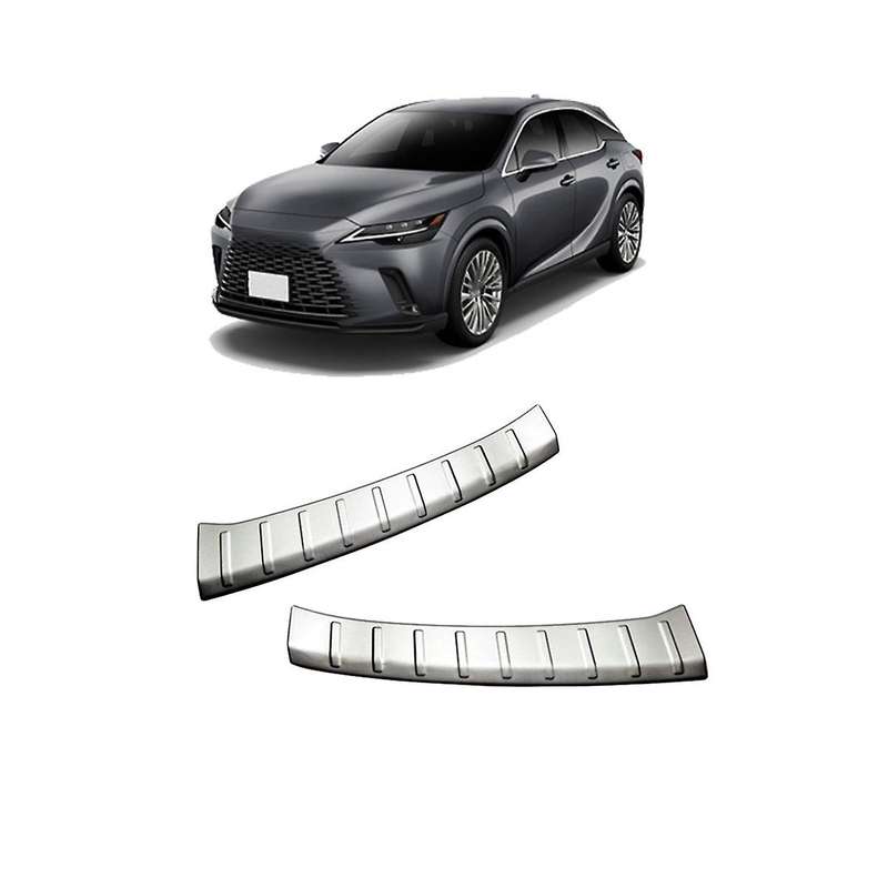 Rear Trunk Sill Plate Protector Loading Guards Cover Stainless Steel Frame Trim for Rx200 Rx300 Rx3