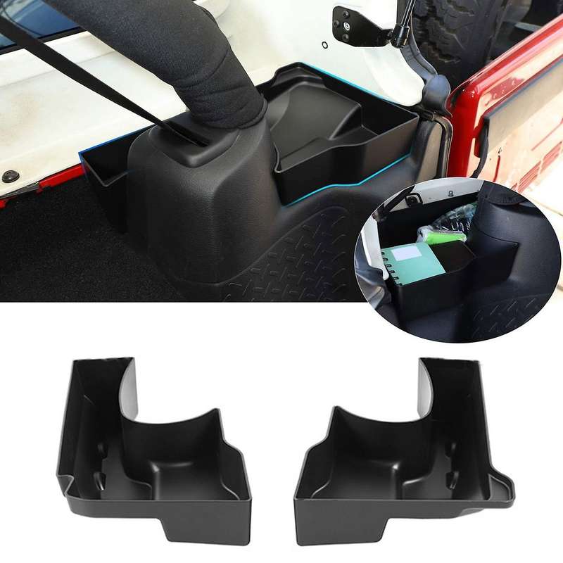 Rear Trunk Organizer, Wheel Well Storage Bin, for Wrangler JK JKU 2/4 Door 2011-2018 Trunk Side Stor