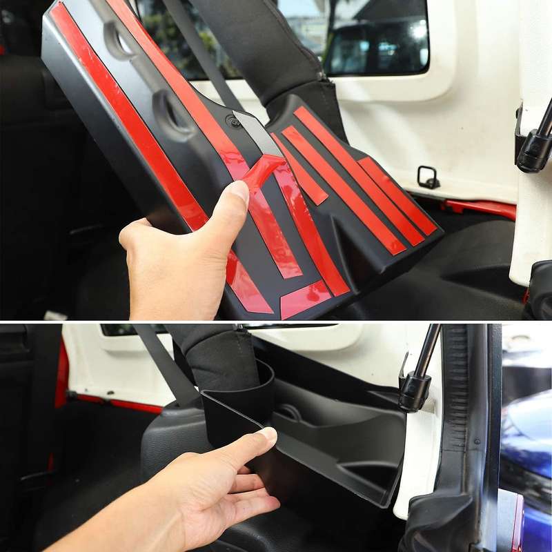 Rear Trunk Organizer, Wheel Well Storage Bin, for Wrangler JK JKU 2/4 Door 2011-2018 Trunk Side Stor