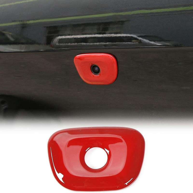 Rear View Camera Reverse Backup Camera Trim Cover Sticker Decals for 2014-2016 Charger 2015-2019