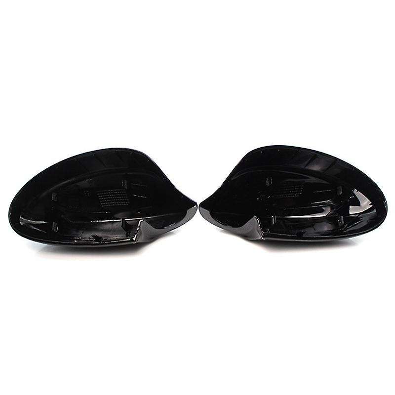 Rear View Mirror Cover Caps Gloss Black Side Mirror Covers for E90 E91 325I 328I 330I Sedan 2005-200