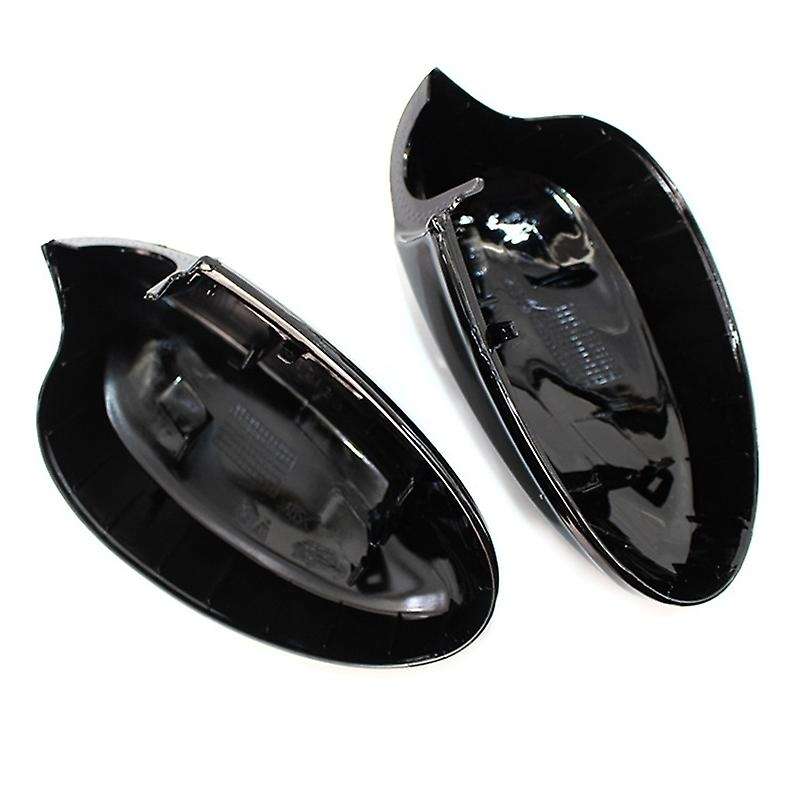 Rear View Mirror Cover Caps Gloss Black Side Mirror Covers for E90 E91 325I 328I 330I Sedan 2005-200