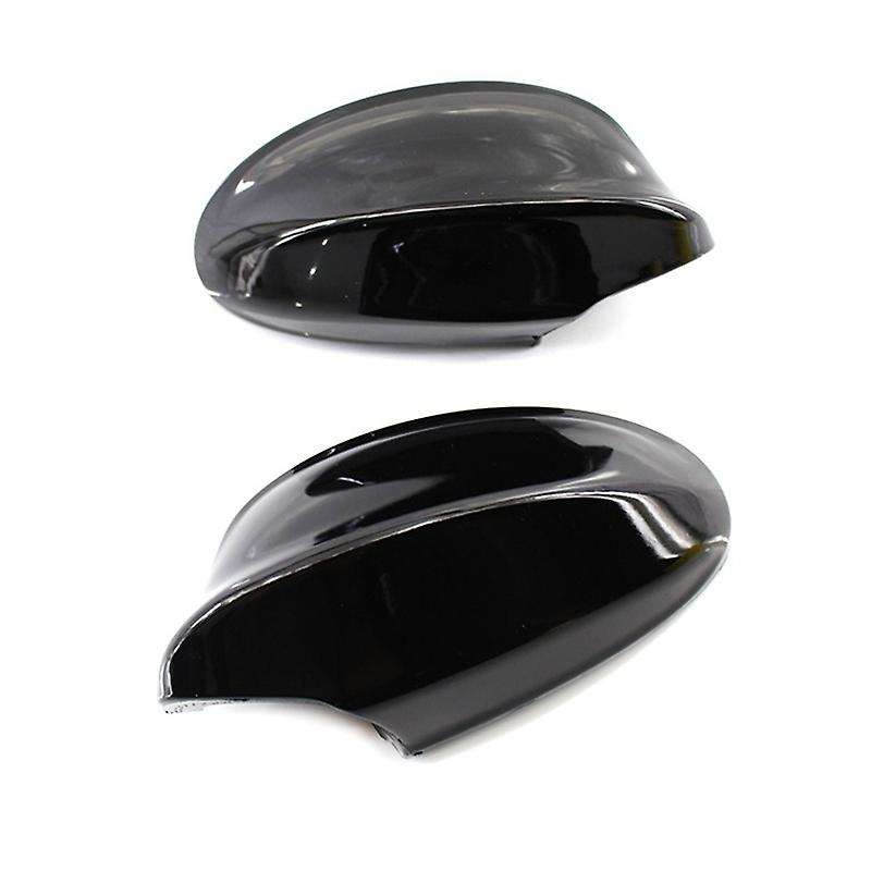 Rear View Mirror Cover Caps Gloss Black Side Mirror Covers for E90 E91 325I 328I 330I Sedan 2005-200