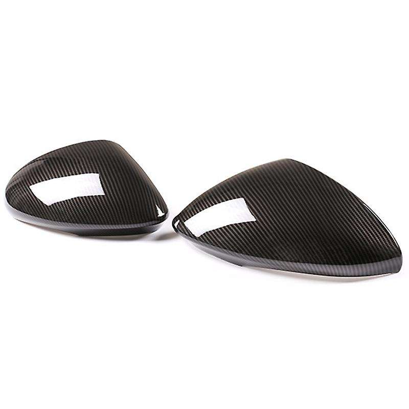 Rear View Mirror Cover Trim Car Accessories Carbon Fiber ABS for Stelvio 2017-2020