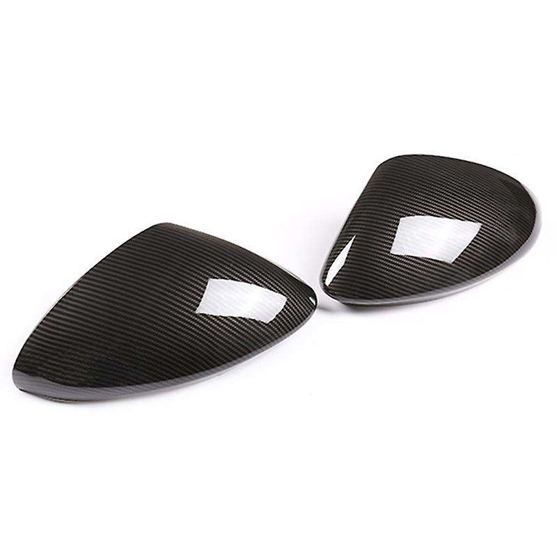Rear View Mirror Cover Trim Car Accessories Carbon Fiber ABS for Stelvio 2017-2020