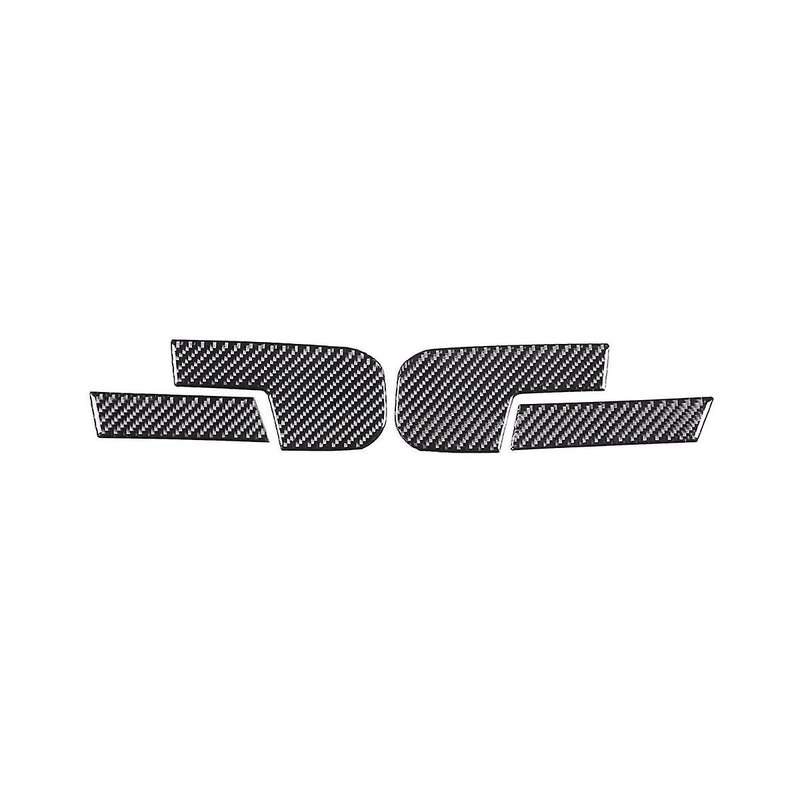 Rear View Mirror Trim Protector Trim Decal Stickers for 2022 2023 Accessories - Soft Carbon Fiber
