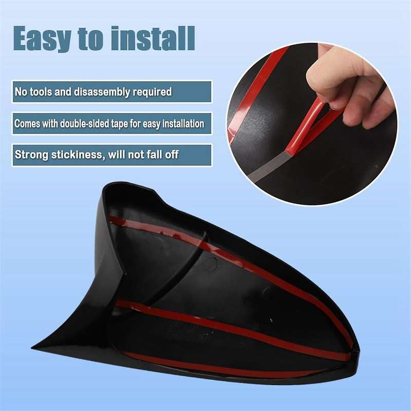 Rear View Side Mirror Cover Side Mirror Cap for / GLI 2019 2020 2021 2022, Black