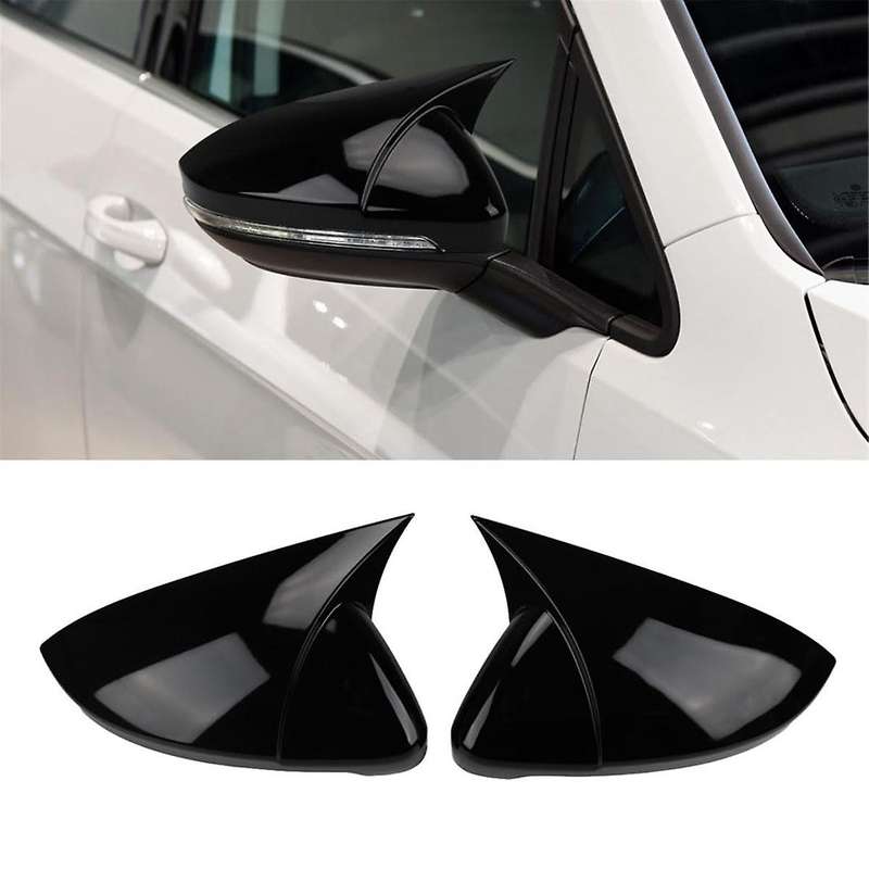 Rear View Side Mirror Cover Side Mirror Cap for / GLI 2019 2020 2021 2022, Black