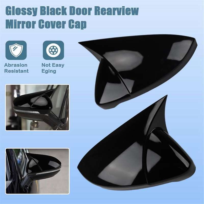 Rear View Side Mirror Cover Side Mirror Cap for / GLI 2019 2020 2021 2022, Black