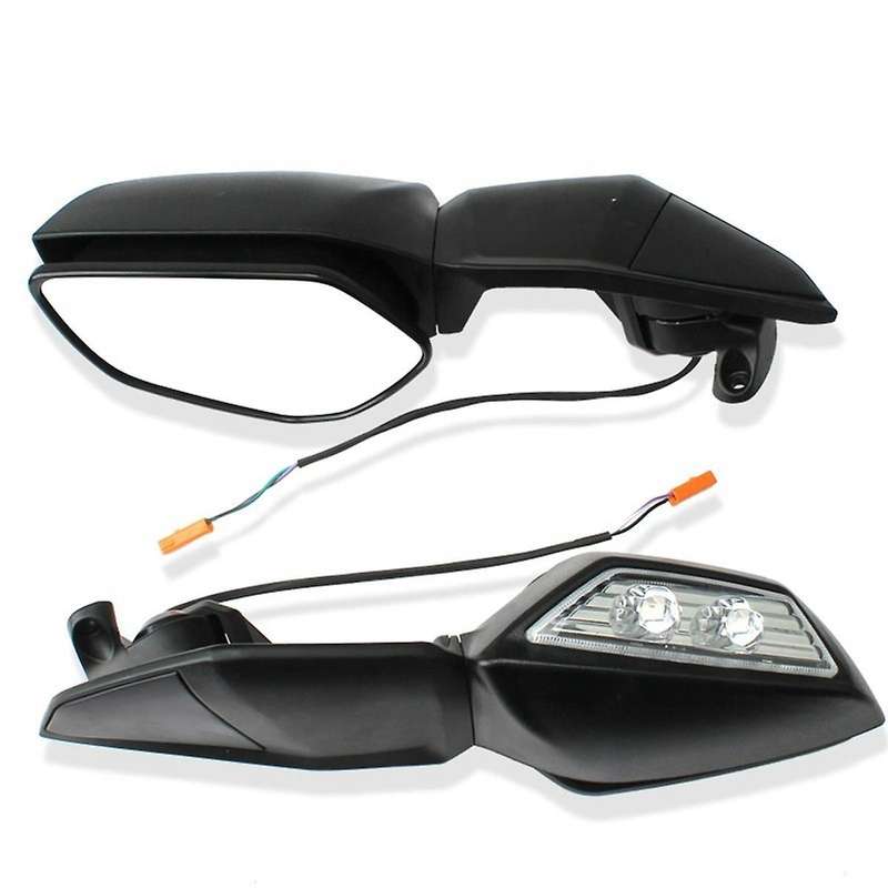 Rear View Mirrors for H2 400 ZX4R ZX10R 10R 2016-2020 Motorcycle LED Turn Signal Light Mirrors