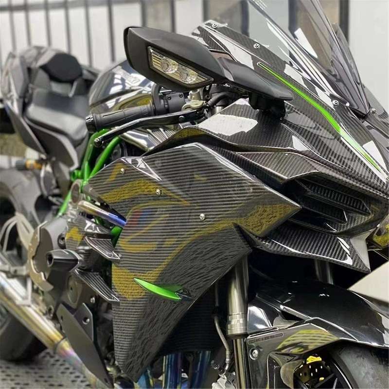 Rear View Mirrors for H2 400 ZX4R ZX10R 10R 2016-2020 Motorcycle LED Turn Signal Light Mirrors