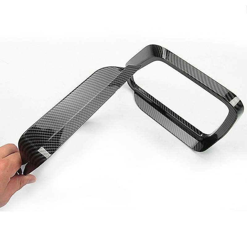 Rear View Side Mirror Cover Rain Eyebrow Visor Shade Guard Trim for 2021 Accessories Matte Black