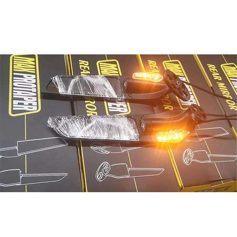 Rear View Mirror Wind Wing Adjustable Rotation for 899 R15 K9 with Turn Signal