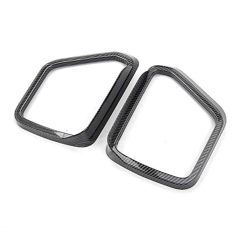 Rear View Side Mirror Cover Rain Eyebrow Visor Shade Guard Trim for 2021 Accessories Bright Black