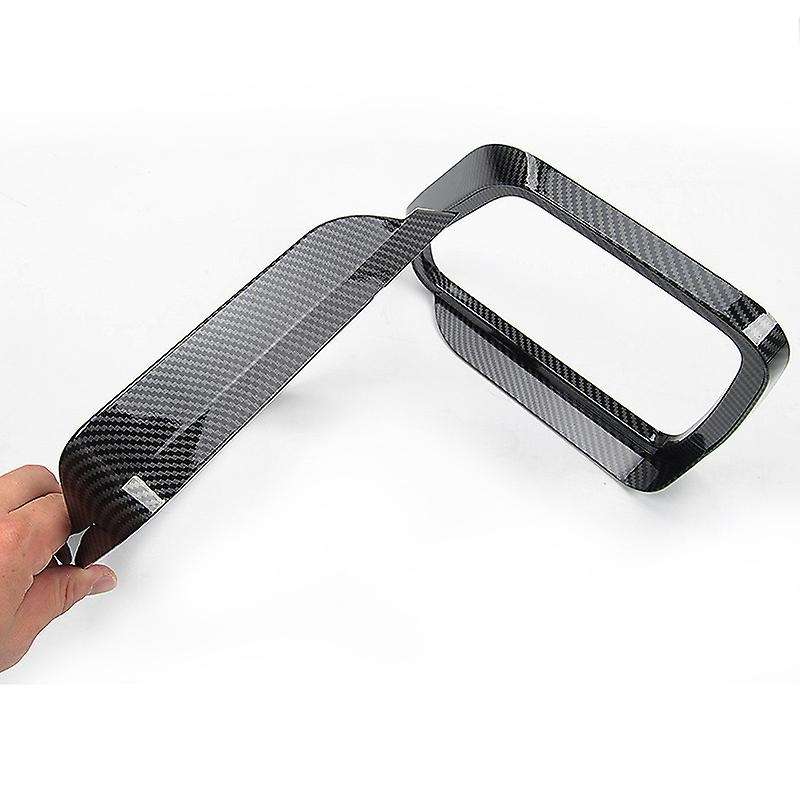 Rear View Side Mirror Cover Rain Eyebrow Visor Shade Guard Trim for 2021 Accessories Bright Black