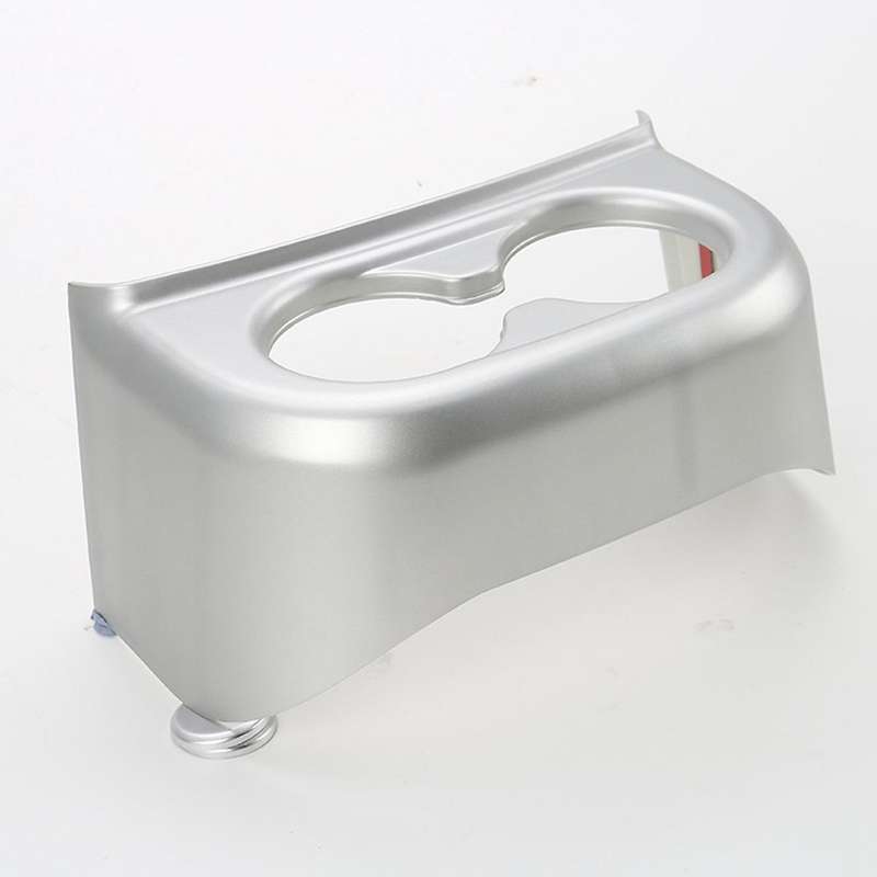 Rear Water Cup Holder Panel Frame Trim ABS Interior Accessories for JK 2011-2017 (Silver)