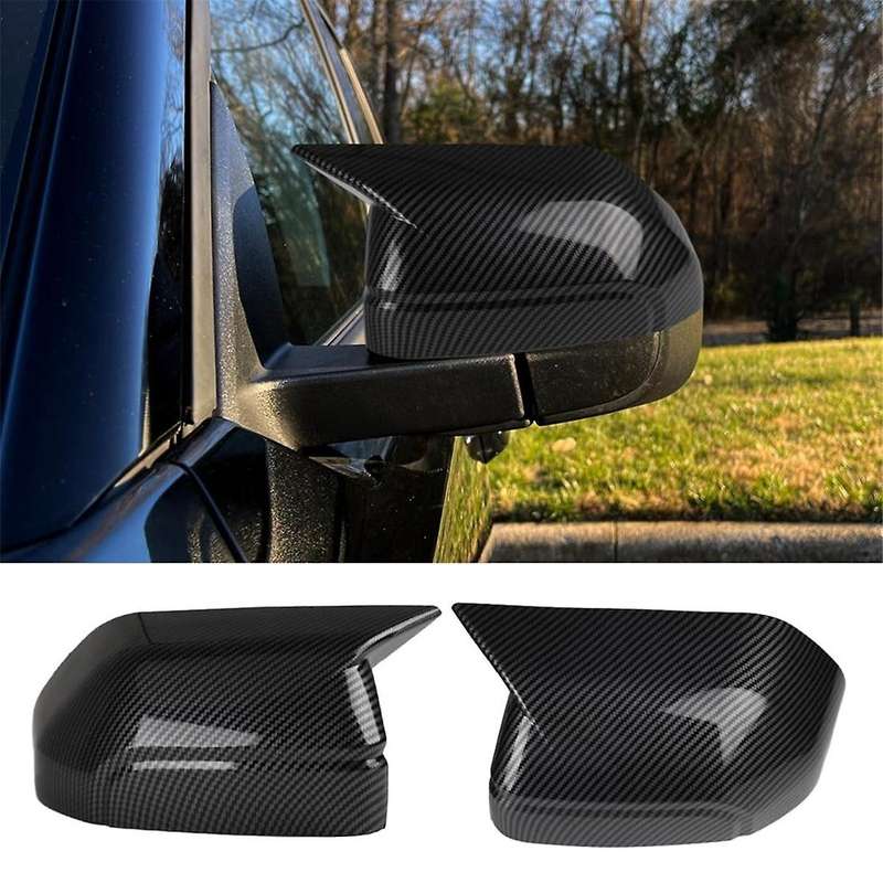 Rear View Side Mirror Cover Side Mirror Cap Trim for 2021-2024 Accessories - Carbon