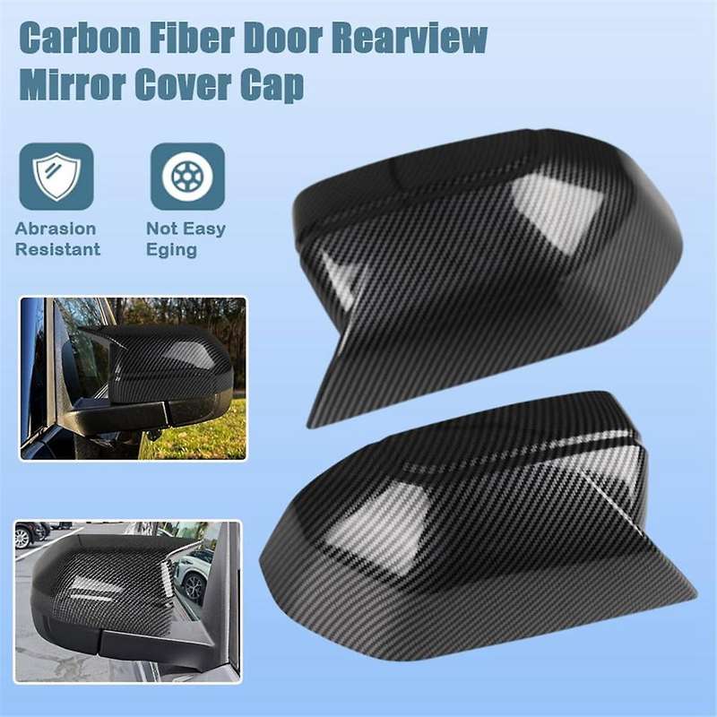 Rear View Side Mirror Cover Side Mirror Cap Trim for 2021-2024 Accessories - Carbon