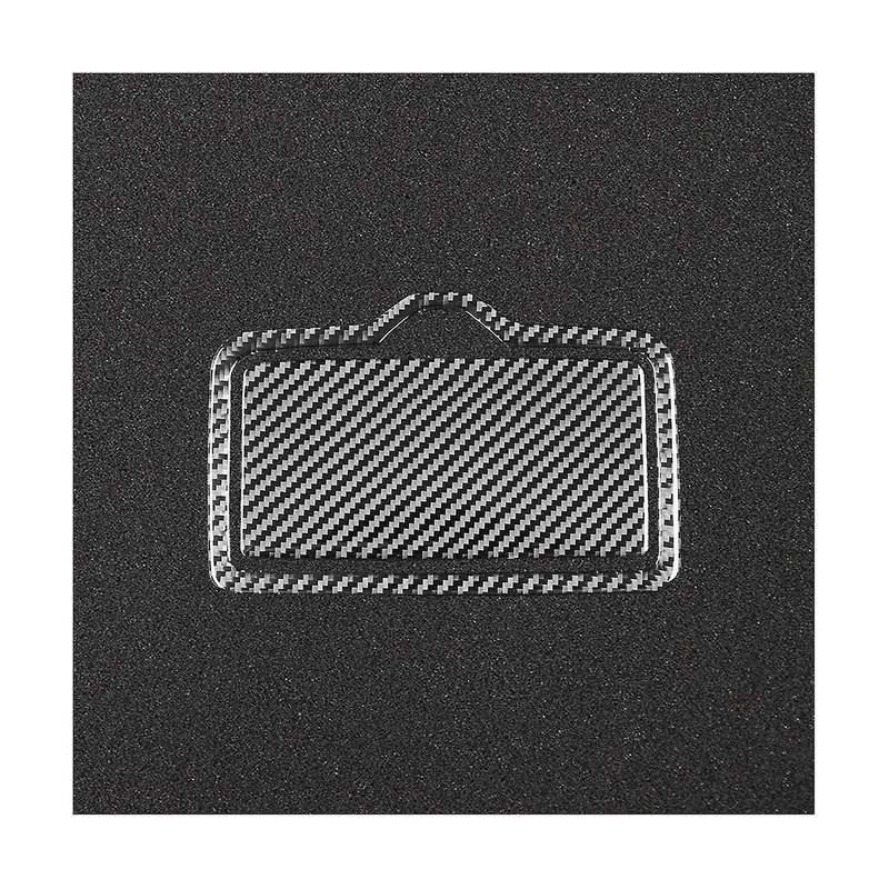 Rear Water Cup Holder Panel Cover Trim Frame Sticker Decoration Carbon Fiber for Q5 2018-2023 Inter