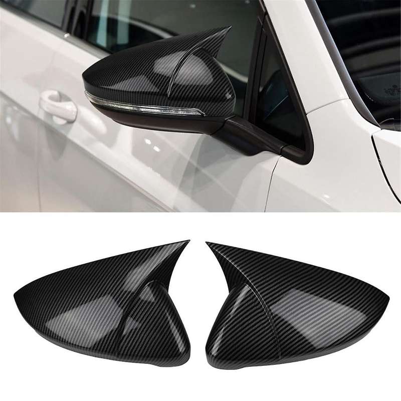 Rear View Side Mirror Cover Side Mirror Cap for / GLI 2019 2020 2021 2022, Carbon Fiber
