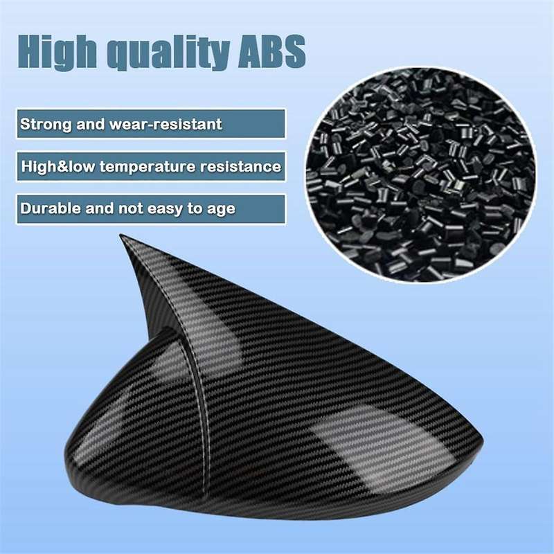 Rear View Side Mirror Cover Side Mirror Cap for / GLI 2019 2020 2021 2022, Carbon Fiber