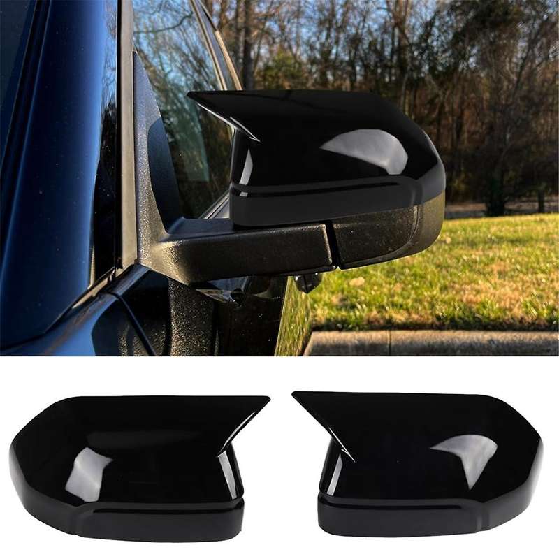 Rear View Side Mirror Cover Side Mirror Cap Trim for 2021-2024 Accessories - Black