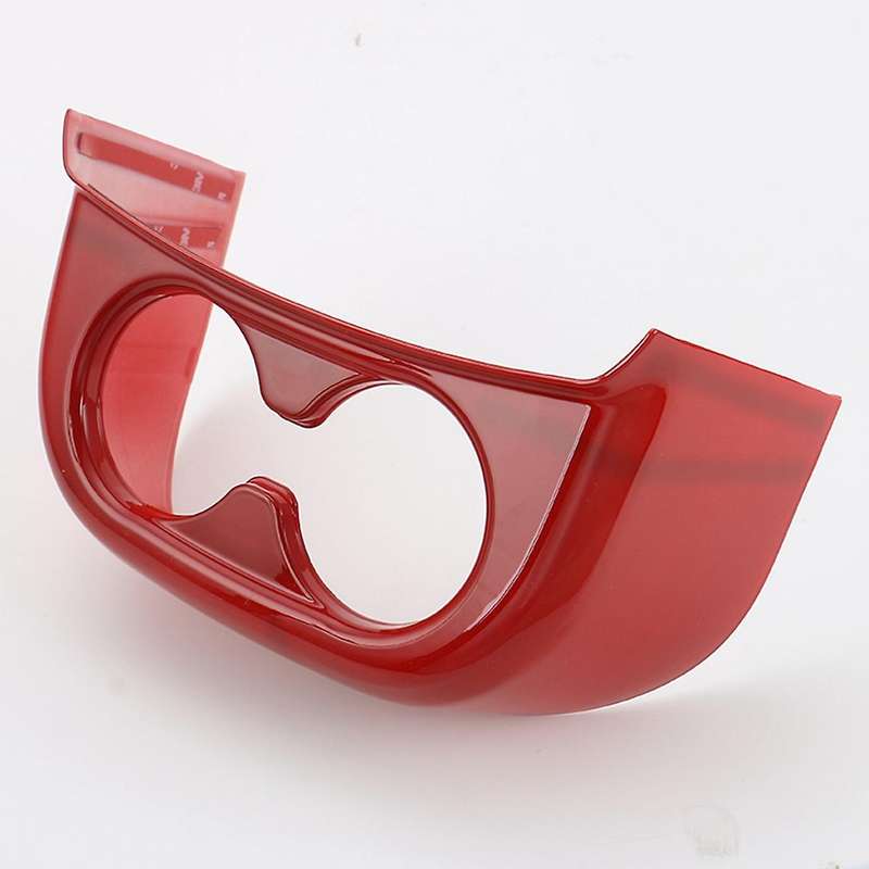 Rear Water Cup Holder Panel Frame Trim ABS Interior Accessories for Wrangler JK 2011-2017 (Red)