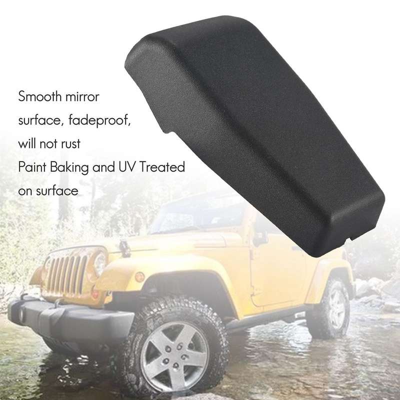 Rear Window Hinge Liftgate Glass Hinge Cover Trim for Wrangler JK 2007-2017