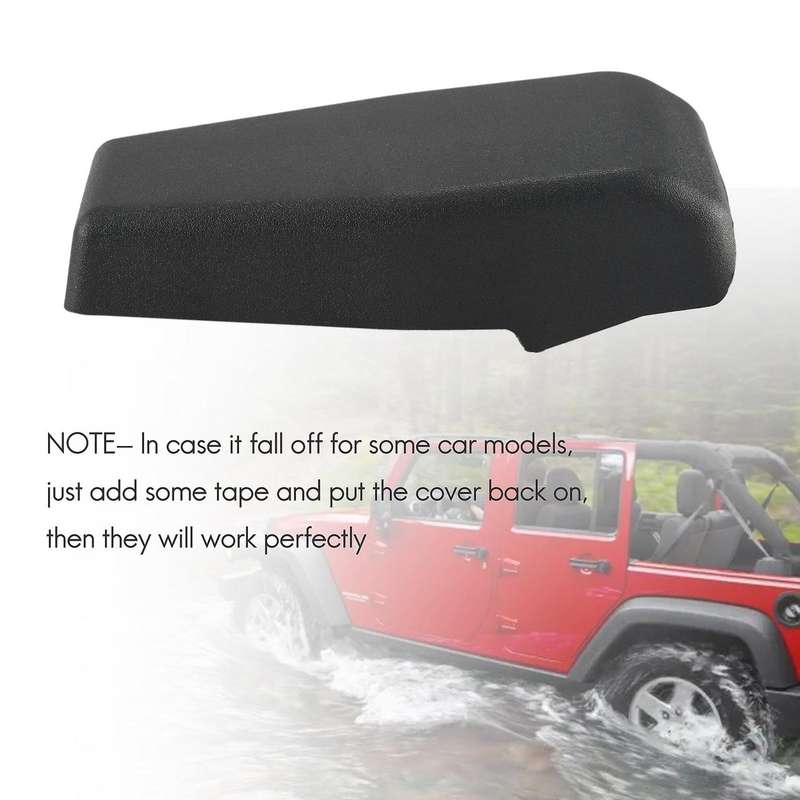Rear Window Hinge Liftgate Glass Hinge Cover Trim for Wrangler JK 2007-2017