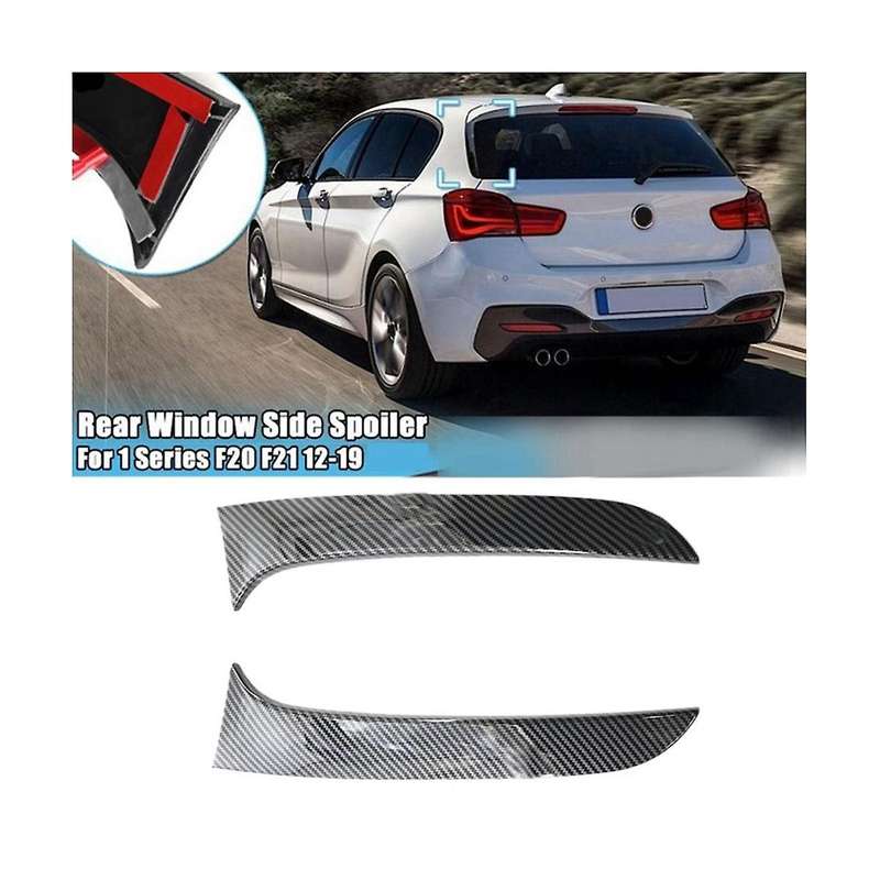 Rear Window Side Wing Trim Water Transfer Print Spoiler Car for 1 Series F20 2012-2019