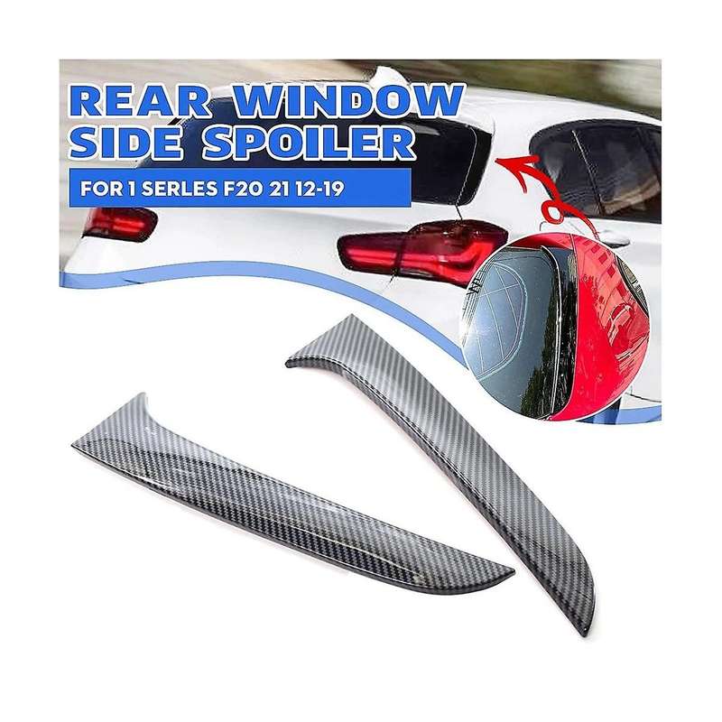 Rear Window Side Wing Trim Water Transfer Print Spoiler Car for 1 Series F20 2012-2019