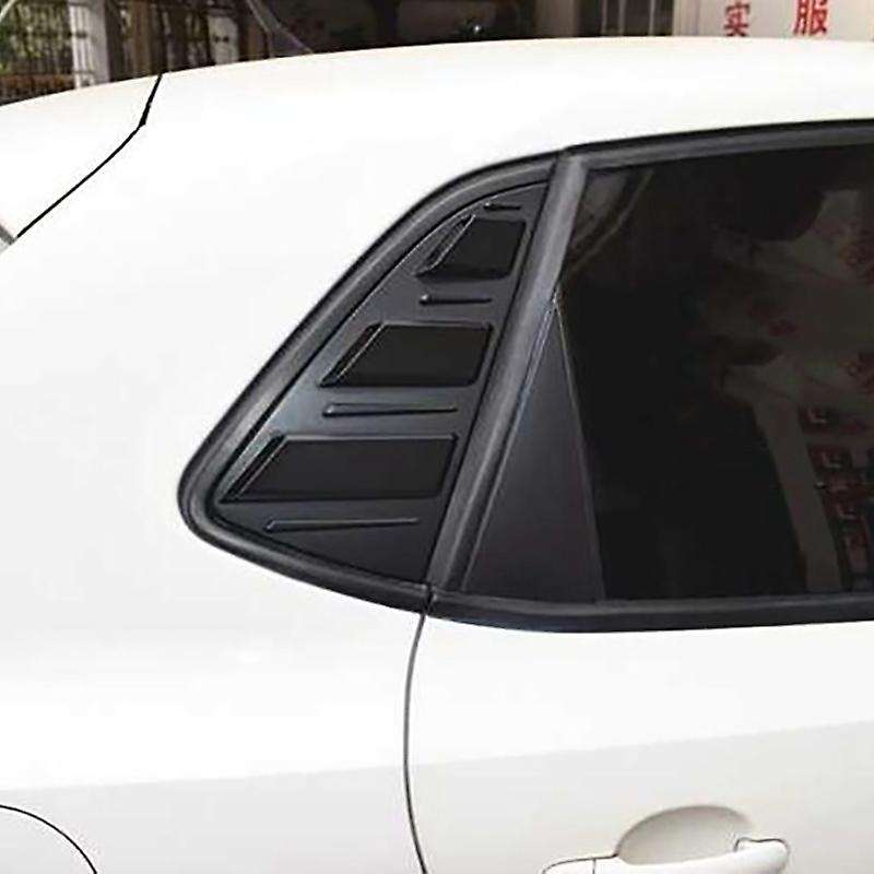 Rear Windows Triangular Cover Stickers for 2011-2018 Car Exterior Window Blinds Protector Trim Carbo