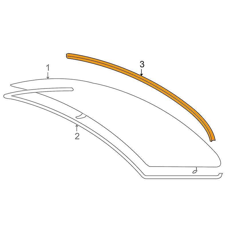 Rear Window Windshield Moulding Seal 51317138664 for - 3 Series E90