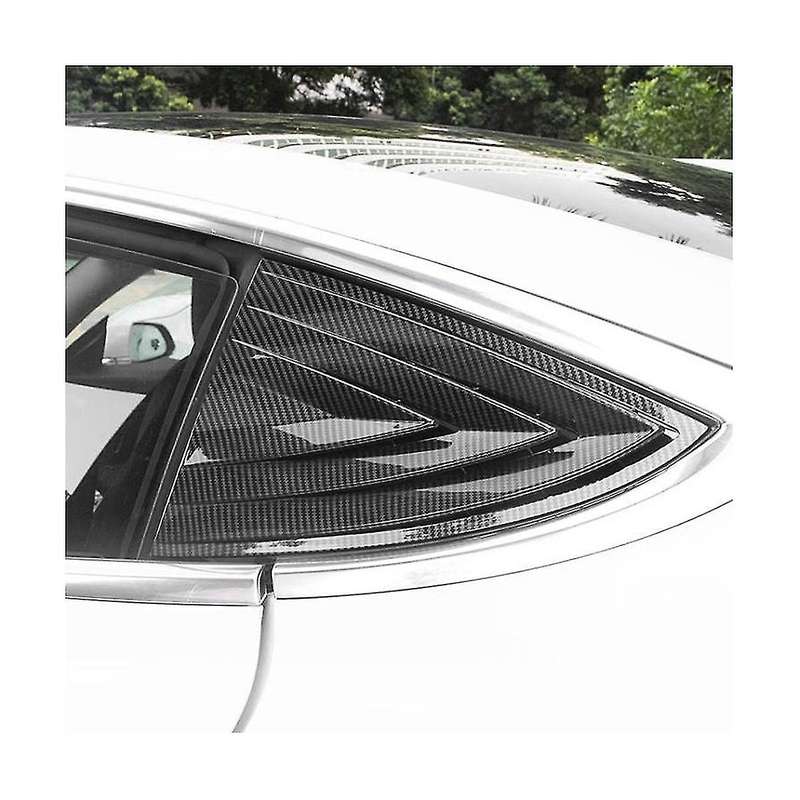 Rear Window Triangle Sticker Louver Decorative Sticker Car for Model 3