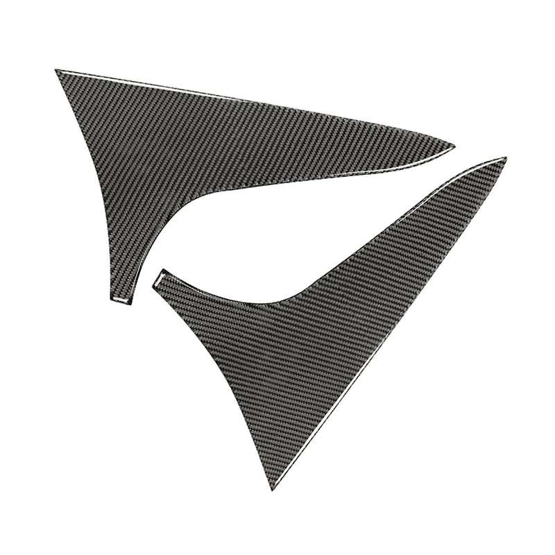 Rear Window Wing Side Triple-cornered Spoiler Cover Trim Carbon Fiber Interior Accessories for -5 20