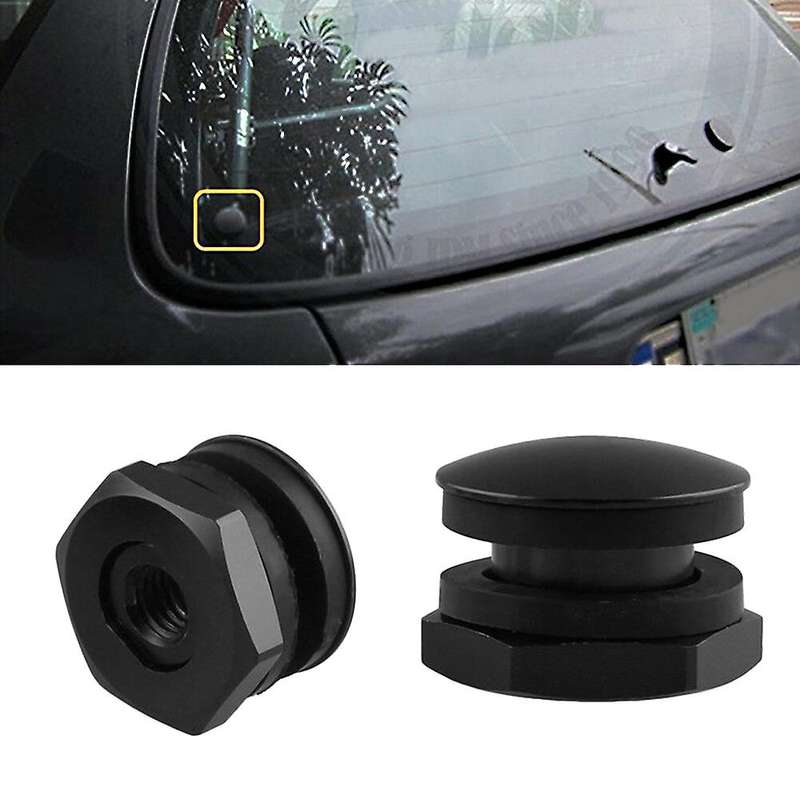 Rear Windshield Glass Strut Hardware Kit Fit Compatible 92-95 Hatchback EG6 Black